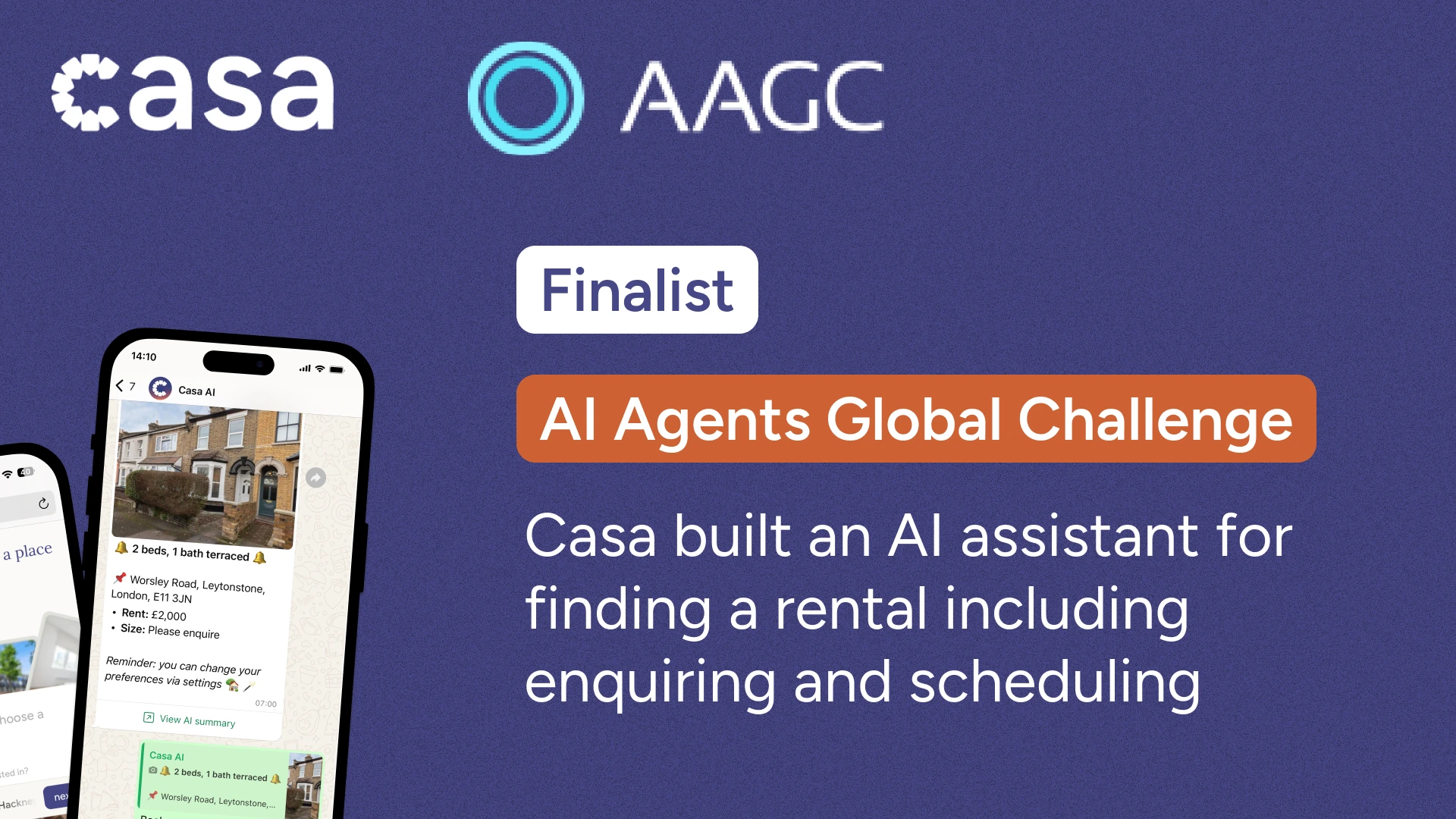 London's Casa finalist for global AI award